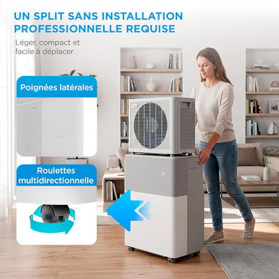 MIDEA Climatiseur PortaSplit Mobile Silencieux 4-in-1| 12000 BTU